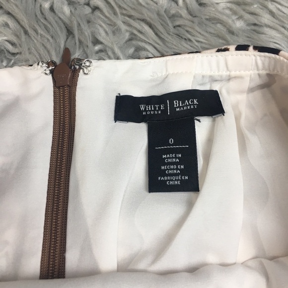 White House Black Market Leopard Print Skirt - Picture 6 of 8